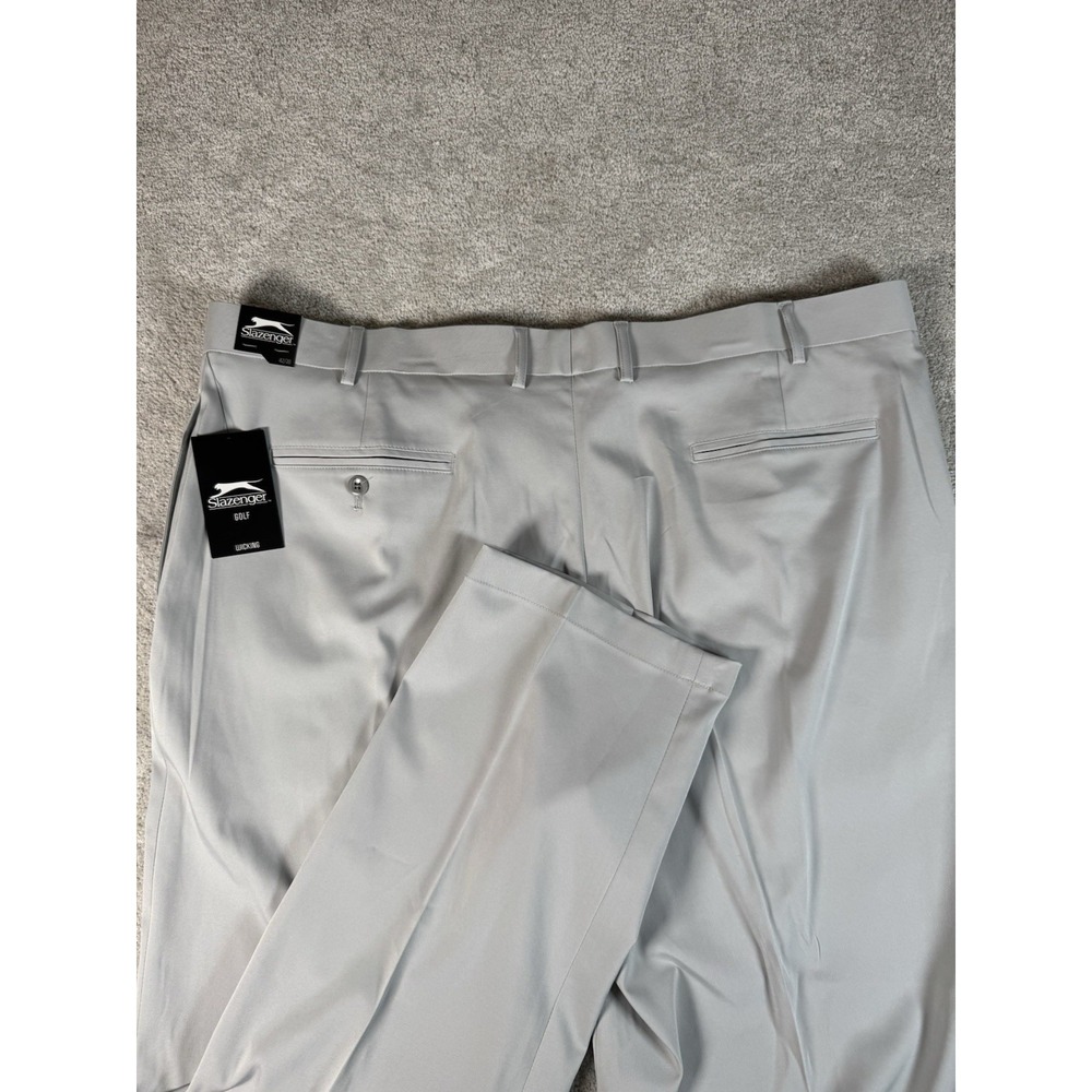 Slazenger performance Mens Golf Pants W42 L30 Grey Core Pant Wicking NWT